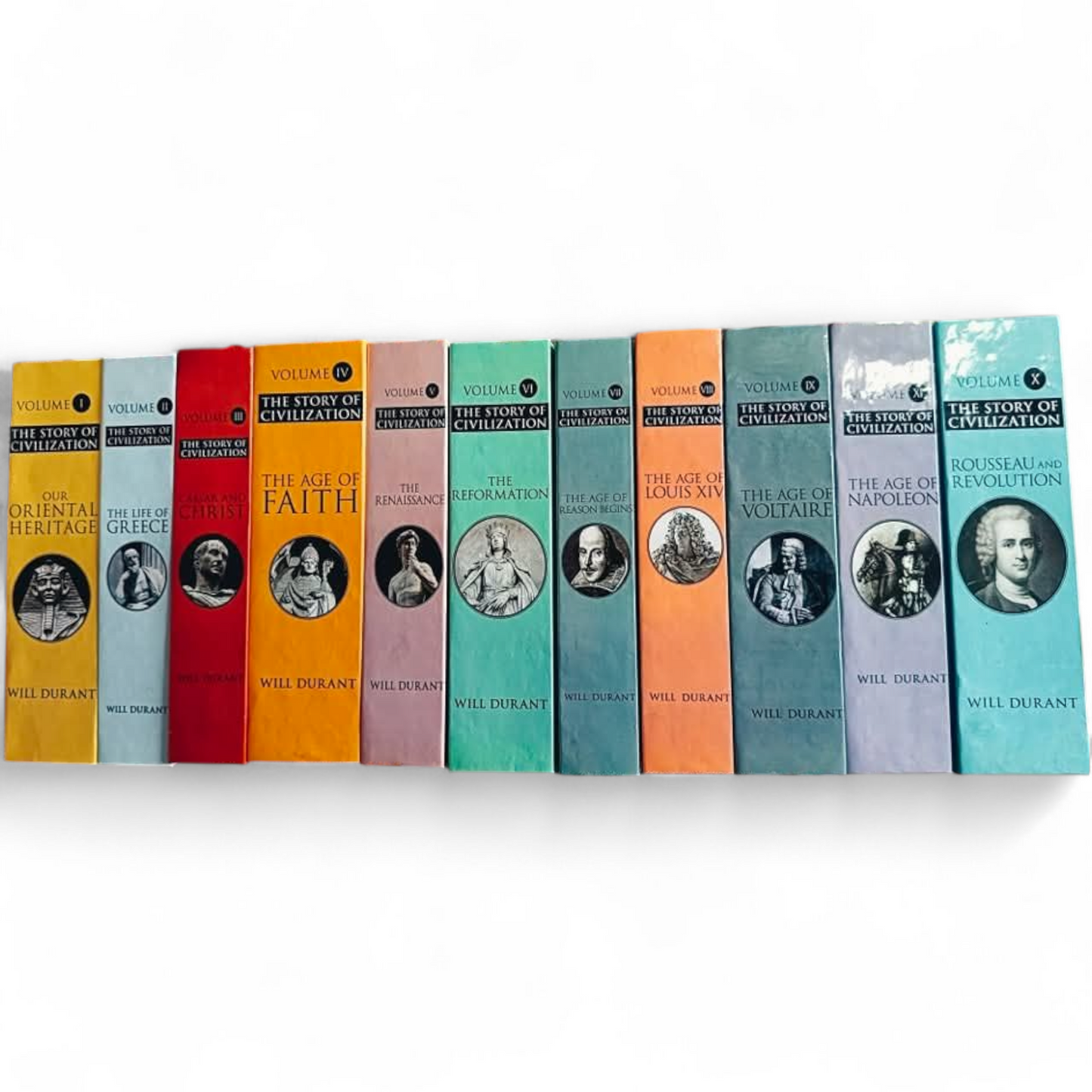 The Story of Civilization by Will Durant - Full 11-Volume Set